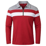 Elegantní svetr se zipem a pruhy