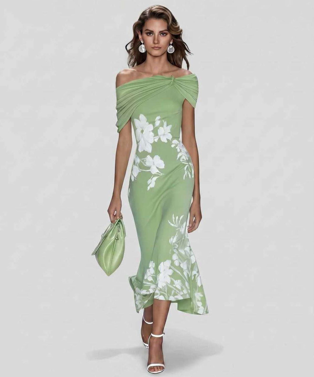 Vestido Midi Veloura