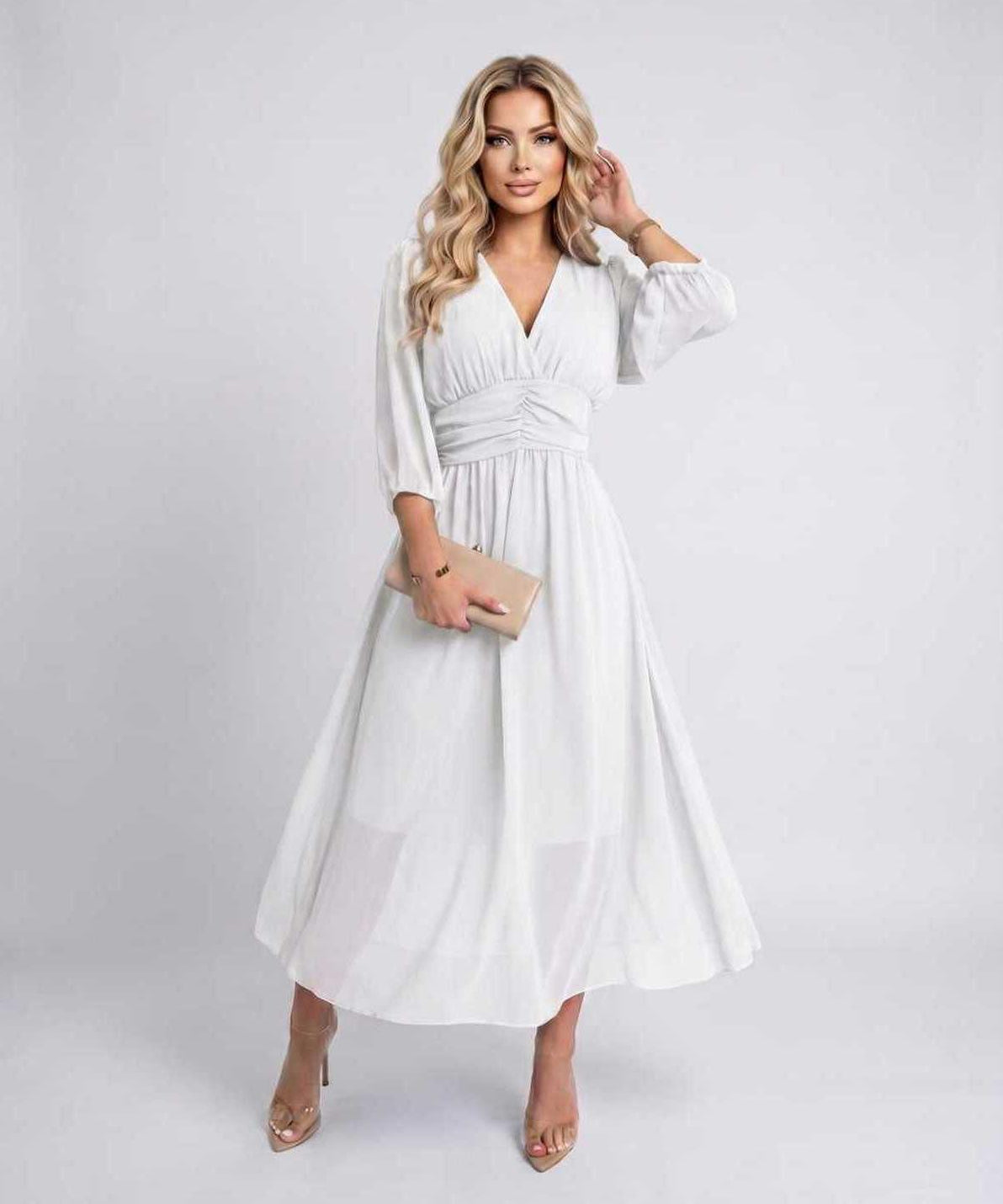 Vestido Midi Veloura