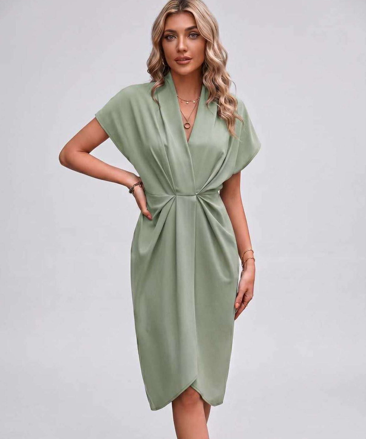Vestido Midi Veloura