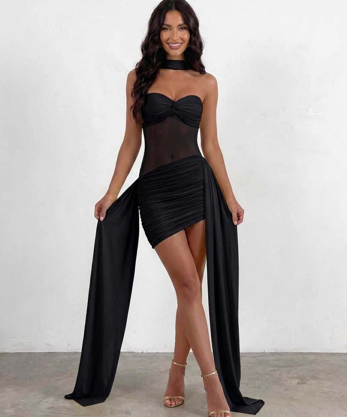 Vestido Mini Veloura
