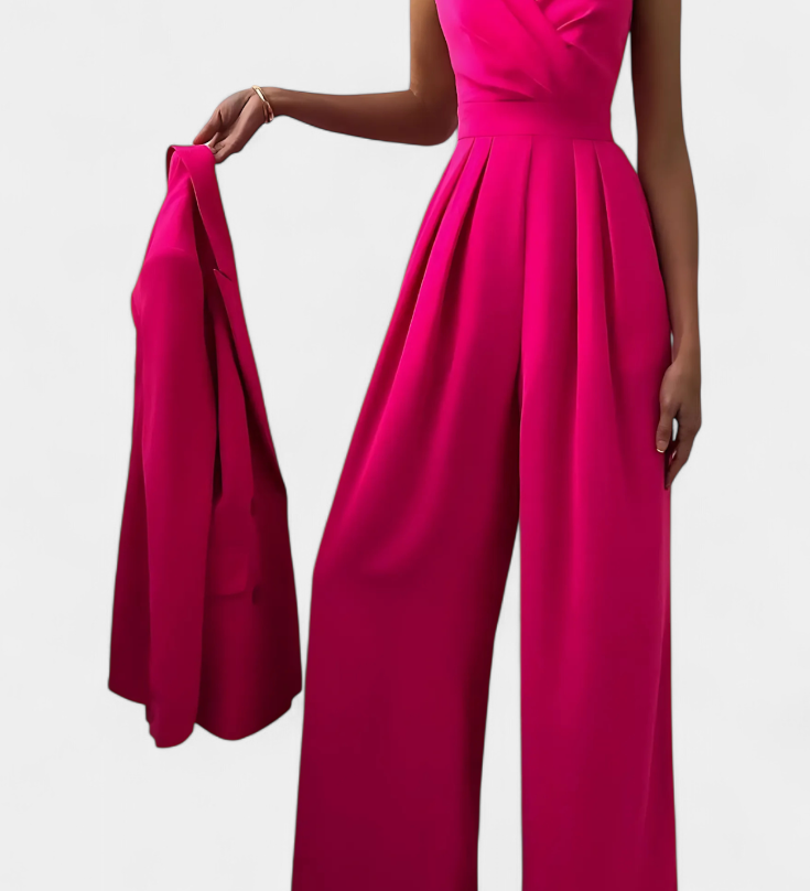 Romily Mono Sexy s Ramínky a Širokými Nohavicemi Elegantní